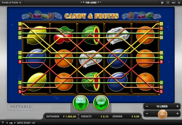 Merkur Candy Fruits spielen