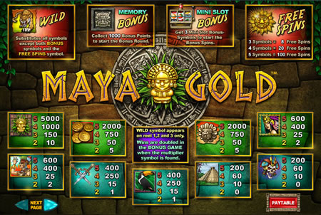 Maya Gold Bonus