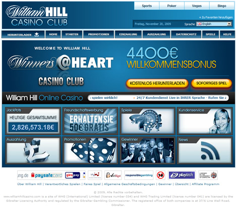 Spiele William Hill Casino